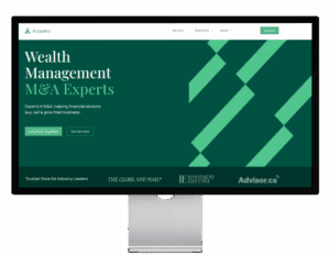 Wheelhouse Marketing Calgary Blog - Fractional Marketing Case Study - Acquatio Website